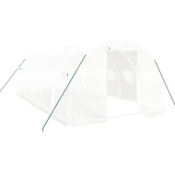 Drivhus med stålstel 18 m² 6x3x2 m hvid - Drivhus - Drivhuse - Home & Living