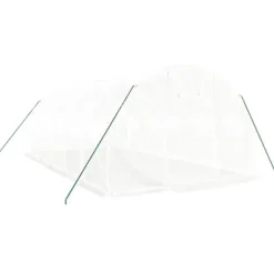 Drivhus med stålstel 18 m² 6x3x2 m hvid - Drivhus - Drivhuse - Home & Living