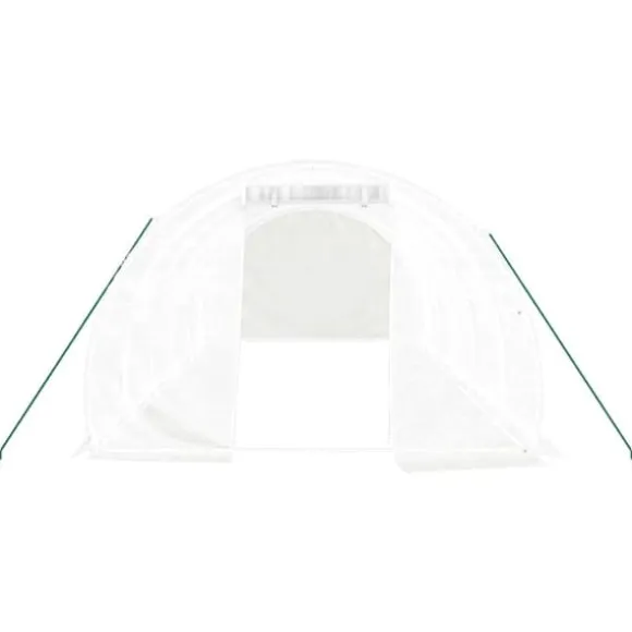 Drivhus med stålstel 18 m² 6x3x2 m hvid - Drivhus - Drivhuse - Home & Living