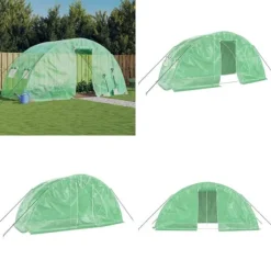 Drivhus med stålstel 10 m² 5x2x2,3 m grøn - Drivhus - Drivhuse - Home & Living