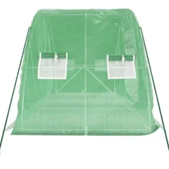 Drivhus med stålstel 10 m² 5x2x2,3 m grøn - Drivhus - Drivhuse - Home & Living