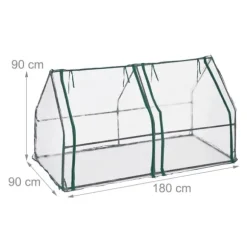 Drivhus til forkultivering, 90x180x90 cm, Transparent