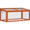 Drivhus til mistbænk, 90x46x40 cm, Orange