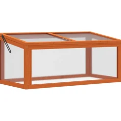 Drivhus til mistbænk, 90x46x40 cm, Orange