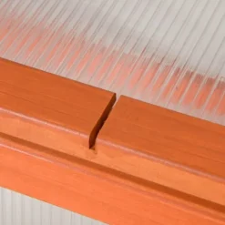 Drivhus til mistbænk, 90x46x40 cm, Orange