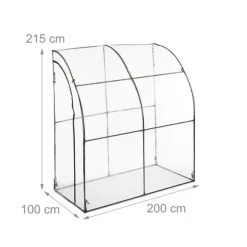 Drivhus, 215x200x100 cm, Transparent