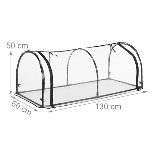 Drivhus, 50x130x60 cm, Transparent