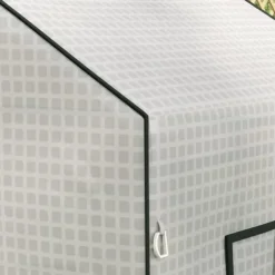 Drivhusdække, 140x73x190 cm, Hvid