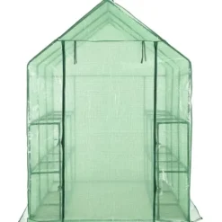 Drivhuse - Living drivhus med 12 hylder 143 x 214 x 196 cm stål