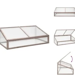Drivhuse - Living drivhus 110x58,5x39 cm grantræ grå
