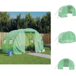 Drivhuse - Living drivhus med stålstel 6 m² 3x2x2 m grøn