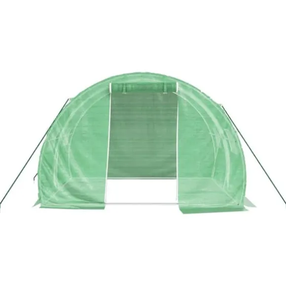 Drivhuse - Living drivhus med stålstel 6 m² 3x2x2 m grøn