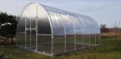 Drivhuse KLASIKA TUBE 3x6m (18m2) med fundament og 6mm polycarbonatbelægning