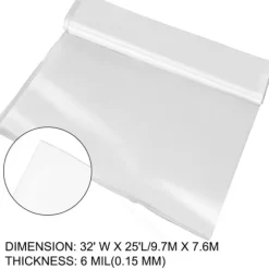 Drivhusfilm 32x25 fod - holdbare polyethylenplader til effektiv plantebeskyttelse.