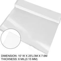 Drivhusfolie 304,8x762 cm Klar Polyethylen UV-resistent