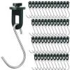 Drivhusklemmer med S-kroge, 50-pak