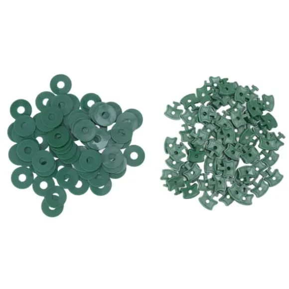 Drivhus-twist-clips - 100 STK Plastic Shading-fikseringsclips til drivhusisolering