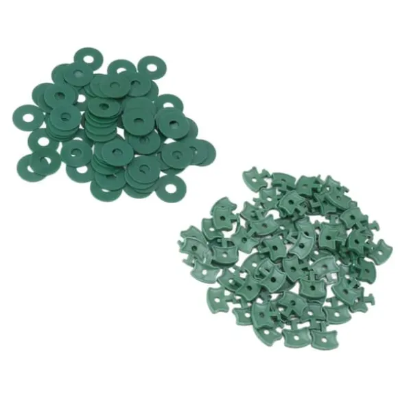 Drivhus-twist-clips - 100 STK Plastic Shading-fikseringsclips til drivhusisolering