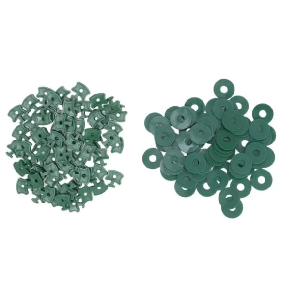 Drivhus-twist-clips - 100 STK Plastic Shading-fikseringsclips til drivhusisolering