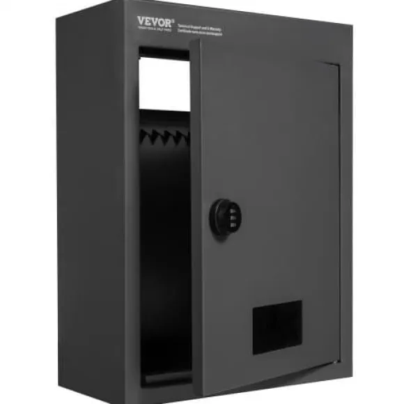Drop Box, 31.8x16x42.9 cm, Sort, Stål