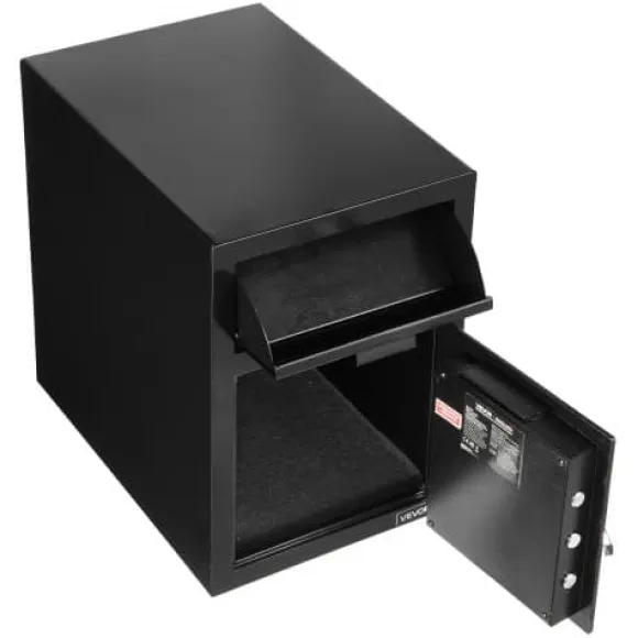 Drop Safe, 50,8x35,5x50,8 cm, Sort, Stål