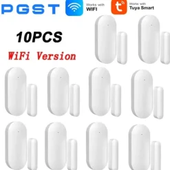 Dørvindussensor, Smart Home Integration, Kraftfuldt Alarmsystem,10PCS