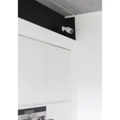 Dummy-kamera - CHACON - Aluminium - Blå LED - Hvid