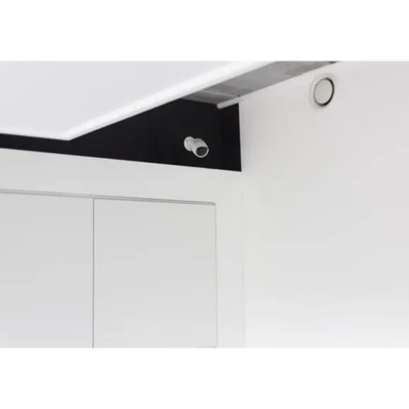 Dummy-kamera - CHACON - Aluminium - Blå LED - Hvid