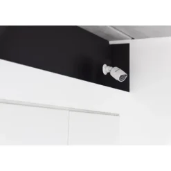 Dummykamera - CHACON - Aluminium - Blå LED - Vit