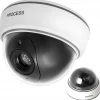 Dummy-kamera dome LED IR Large – realistisk legetøjskamera med blinkende rød LED, væg- og loftmontering