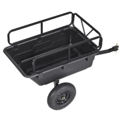 Dump Trailer 10 cu. ft, 500 lbs trækbare plastikhavetrailervogn, til ATV