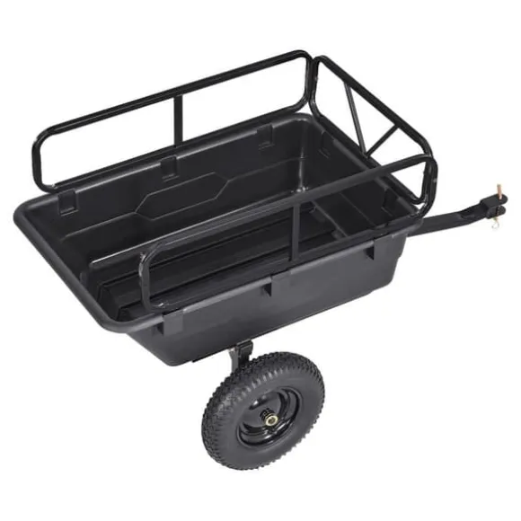 Dump Trailer 10 cu. ft, 500 lbs trækbare plastikhavetrailervogn, til ATV