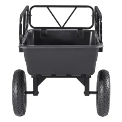 Dump Trailer 10 cu. ft, 500 lbs trækbare plastikhavetrailervogn, til ATV