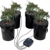 DWC Hydroponics Vækstsystem, Deep Water Culture, 4 Spande med Luftpumpe, Effektiv Vanding, Hurtig Vækst