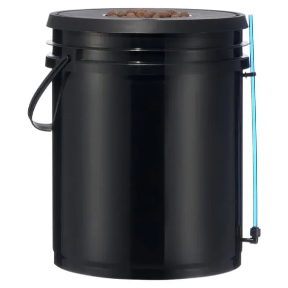 DWC Hydroponics Vækstsystem, Deep Water Culture, 4 Spande med Luftpumpe, Effektiv Vanding, Hurtig Vækst