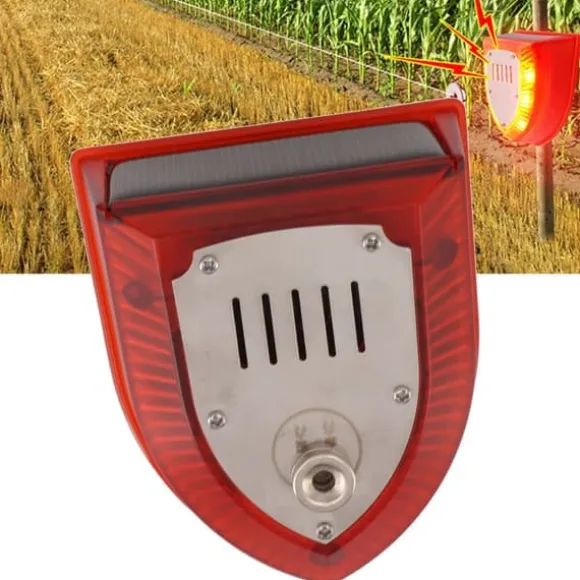 Dyreafvisende middel med USB-grænseflade, opladning, energibesparende, soldrevet dyreafvisende middel til kaniner, ræve, vildsvin
