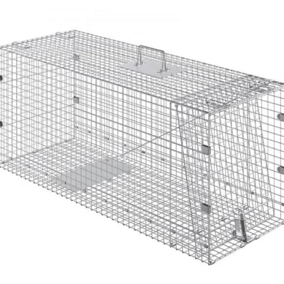 Dyrefælde, 106,7x40,6x45,7 cm, Human, Galvaniseret jern