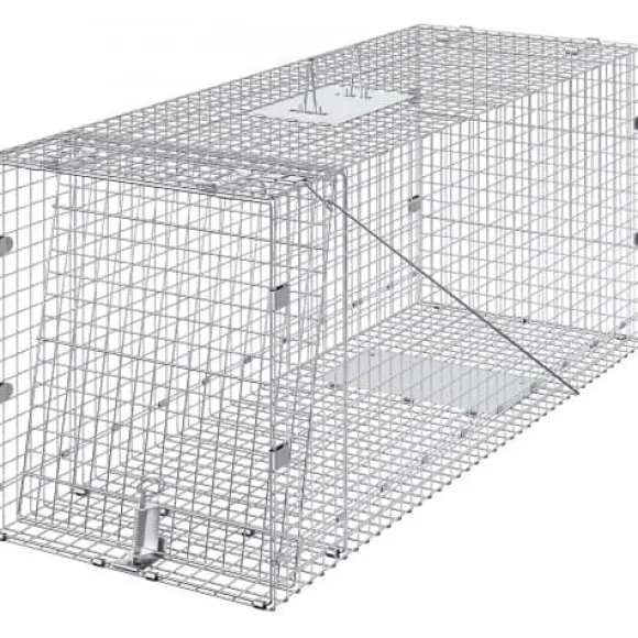 Dyrefælde, 106,7x40,6x45,7 cm, Human, Galvaniseret jern