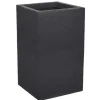 EDA Graphit Up Fyrkantig blomlåda - 36 L - 29.5 x 29.5 cm x 49.5 cm - Charcoal Grey