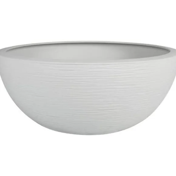 EDA PLASTIQUE - Graphit'Up bassängkruka Ø 40 - 14,9L - Kalkad vit