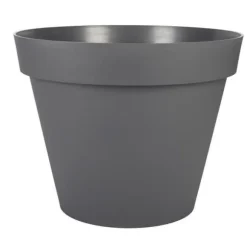 EDA Rund toskansk blomkruka - Ø 60 x H 47 cm - 76 L - Antracitgrå