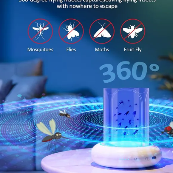 Effektiv fluefanger: USB-genopladelig og bærbar