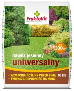 Efterårs universalgødning Fruktovit PLUS til planter, græsplæner 10 kg