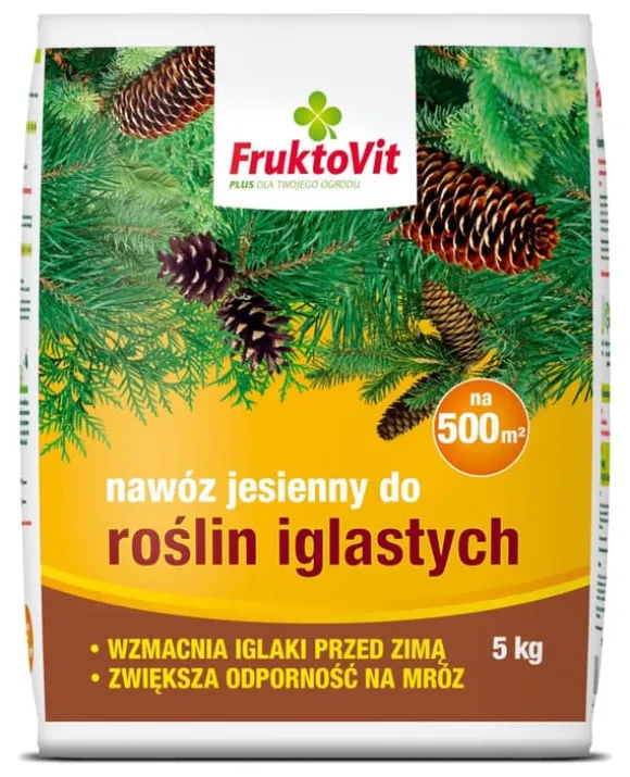 Efterårsgødning til nåletræer Fruktovit PLUS Efterårsgødning til nåletræer 10 kg Inco