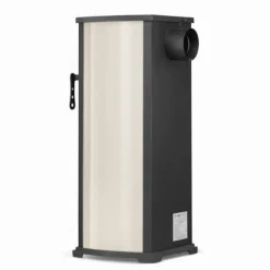 EKONOMIK LUX Multifunktionel Træbrændeovn - 6,6 kW, Kogeplade, Rød/Beige/Antracit