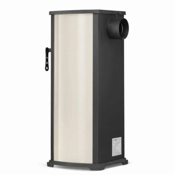 EKONOMIK LUX Multifunktionel Træbrændeovn - 6,6 kW, Kogeplade, Rød/Beige/Antracit