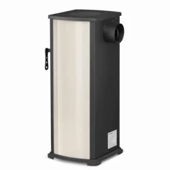 EKONOMIK LUX Multifunktionel Træbrændeovn - 6,6 kW, Kogeplade, Rød/Beige/Antracit