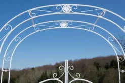 Elegant Garden Arch med hegn - Kundestop - Holdbar jernkonstruktion