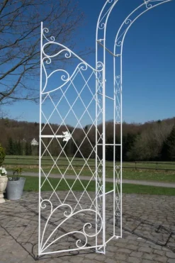 Elegant Garden Arch med hegn - Kundestop - Holdbar jernkonstruktion