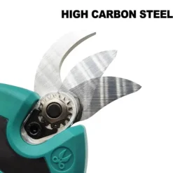 Elektrisk beskærersaks, børsteløs 1200W/30 mm, trådløs, kompatibel med Makita 18V-batterier, 2x batteri, gul/sort
